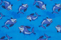 Turqoise cotton-jersey with smilende hajer Turqoise cotton-jersey with smilende hajer