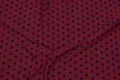 Bordeaux cotton-jersey with ca. 1 cm black stars Bordeaux cotton-jersey with ca. 1 cm black stars
