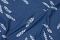 Dove-blue interlock-jersey with feathers-motif Dove-blue interlock-jersey with feathers-motif