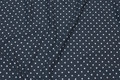 Charcoal cotton-jersey with small 6 mm white stars Charcoal cotton-jersey with small 6 mm white stars