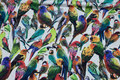 Cotton-jersey with birds with soft, white fleece back Cotton-jersey with birds with soft, white fleece back