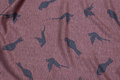 Old rose heavyjersey with grey birds Old rose heavyjersey with grey birds