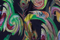 Dark navy heavyjersey with large pattern in beautiful colors Dark navy heavyjersey with large pattern in beautiful colors