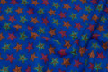 Cobolt-blue fleece with stars on ca. 3 cm Cobolt-blue fleece with stars on ca. 3 cm