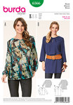 Blouse with twist at slit Blouse with twist at slit