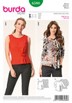 Fitted blouse with side pleats Fitted blouse with side pleats