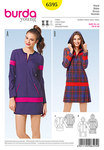Dress with zip fastening and hood Dress with zip fastening and hood