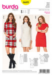 Shift dress, shallow neckline Shift dress, shallow neckline
