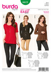 Top, round neckline, v-neckline Top, round neckline, v-neckline