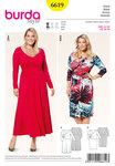 Jersey dress with wrap look Jersey dress with wrap look
