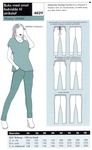 Pants with narrow foot-width for knits Pants with narrow foot-width for knits