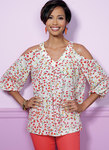 V-Neck or Scoopneck, Cold-Shoulder Tops V-Neck or Scoopneck, Cold-Shoulder Tops
