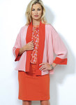 Banded Jacket, Notch-Neck Top and Pencil Skirts Banded Jacket, Notch-Neck Top and Pencil Skirts