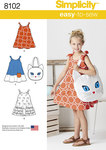 Child´s Easy-to-Sew Sundress and Kitty Tote Child´s Easy-to-Sew Sundress and Kitty Tote