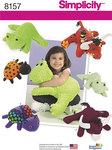 7 Stuffed Frog, Lady Bug and Bulls in Two Sizes 7 Stuffed Frog, Lady Bug and Bulls in Two Sizes