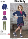 Plus Skirt and Knit Top, Cardigan and Leggings Plus Skirt and Knit Top, Cardigan and Leggings