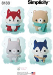 Misses´ Stuffed Fox, Wolf, Bear and Bunny Misses´ Stuffed Fox, Wolf, Bear and Bunny