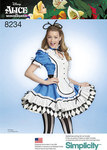 4 Misses´ Alice in Wonderland Cosplay Costume 4 Misses´ Alice in Wonderland Cosplay Costume