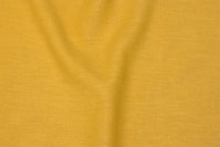 100% linen in brass-yellow