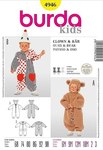 Teddy bear costume, bear, clown