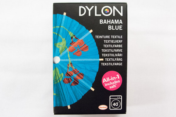 Dylon textile washing machine dye, bahama blue