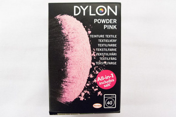 Dylon textile washing machine dye, powder pink