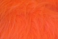 Longhaired fake fur in fresh orange