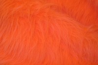 Longhaired fake fur in fresh orange