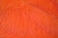 Longhaired fake fur in fresh orange