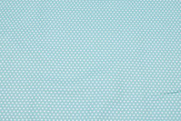 Mint-green, firm cotton with white mini stars