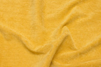 Narrow-rifled polyester-corduroy in light brass-yellow