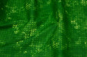 Firm, flamed light green cotton with small pattern