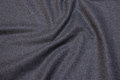 Medium-thickness medium-grey wool-polyester flannel 