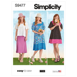 Top and Dresses. Elaine Heigl Designs. Simplicity 9477. 