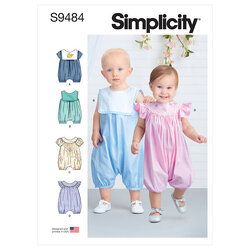 Babies Rompers. Simplicity 9484. 