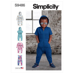 Toddlers Knit Jumpsuit. Simplicity 9486. 