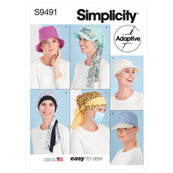 Chemo Head Coverings. Simplicity 9491. 