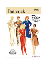 Jumpsuit, dress and sash. Butterick 7036. 