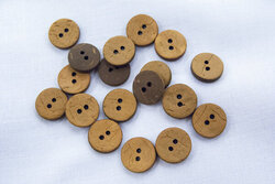 Coconut button clay 12mm