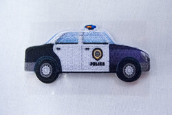 Police car patch 7x3cm