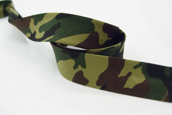 Bias tape, camouflage 2 cm