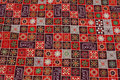 Checked christmas fabric in beautiful red colors
