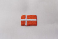 Danish flag patch, 3 x 2 cm