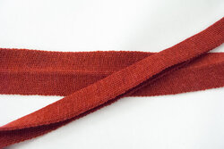 Knittet bias tape winter red 3 cm