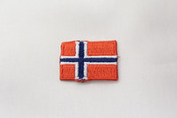 Norwegian flag patch, 3 x 2 cm