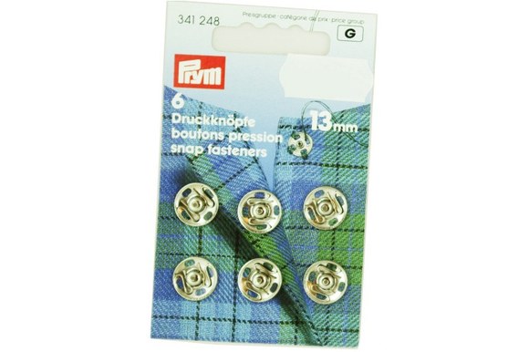 Snap fasterns from Prym 6 pcs. 13 mm