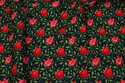 Navy cotton with ca. 3 cm strawberries