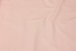 Light cotton in narrow-striped soft red and white