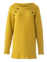 Sweater with raglan sleeves, Piping or button decoration