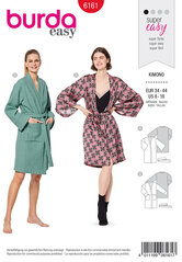 Kimono, Bath robe. Burda 6161. 